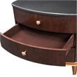 Michael Amini Camellia Field 3-Drawer Nightstand in Warm Pecan