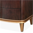 Michael Amini Camellia Field 3-Drawer Nightstand in Warm Pecan