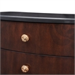 Michael Amini Camellia Field 3-Drawer Nightstand in Warm Pecan
