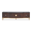 Michael Amini Camellia Field Media Cabinet in Warm Pecan