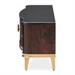 Michael Amini Camellia Field Media Cabinet in Warm Pecan