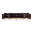 Michael Amini Camellia Field Media Cabinet in Warm Pecan