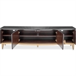 Michael Amini Camellia Field Media Cabinet in Warm Pecan