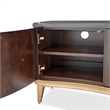 Michael Amini Camellia Field Media Cabinet in Warm Pecan