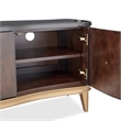 Michael Amini Camellia Field Media Cabinet in Warm Pecan