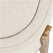 Michael Amini Camellia Field Chenille Accent Bench in Linen/Antique Gold