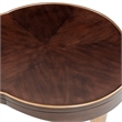 Michael Amini Camellia Field End Table in Warm Pecan