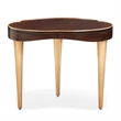 Michael Amini Camellia Field End Table in Warm Pecan