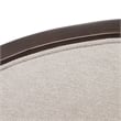 Michael Amini Camellia Field 2-Piece Chenille Sofa in Linen/Warm Pecan