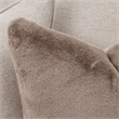 Michael Amini Camellia Field 3-Piece Chenille Sofa in Linen/Warm Pecan