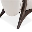 Michael Amini Camellia Field Velvet Accent Chair in Porcini/Warm Pecan