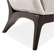 Michael Amini Camellia Field Velvet Accent Chair in Porcini/Warm Pecan
