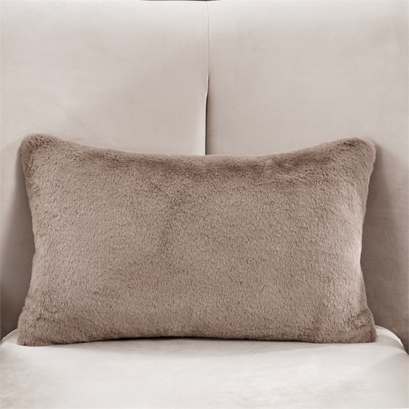 Michael Amini Camellia Field Velvet Accent Chair in Porcini/Warm Pecan