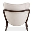 Michael Amini Camellia Field Velvet Accent Chair in Porcini/Warm Pecan