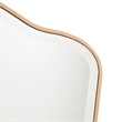 Michael Amini Camellia Field Vanity Set with Mirror & Chair in Warm Pecan