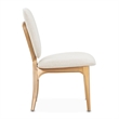 Michael Amini Camellia Field Vanity Set with Mirror & Chair in Warm Pecan