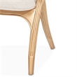 Michael Amini Camellia Field Vanity Set with Mirror & Chair in Warm Pecan