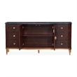 Michael Amini Camellia Field Dresser with Mirror in Warm Pecan