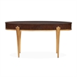 Michael Amini Camellia Field Vanity Desk in Warm Pecan