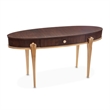 Michael Amini Camellia Field Vanity Desk in Warm Pecan