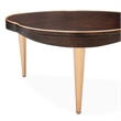 Michael Amini Camellia Field Cocktail Table in Warm Pecan