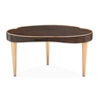 Michael Amini Camellia Field Cocktail Table in Warm Pecan