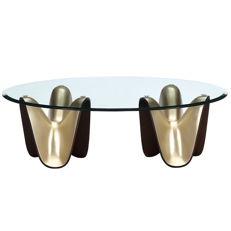 Houston Cocktail Table - Brushed Gold