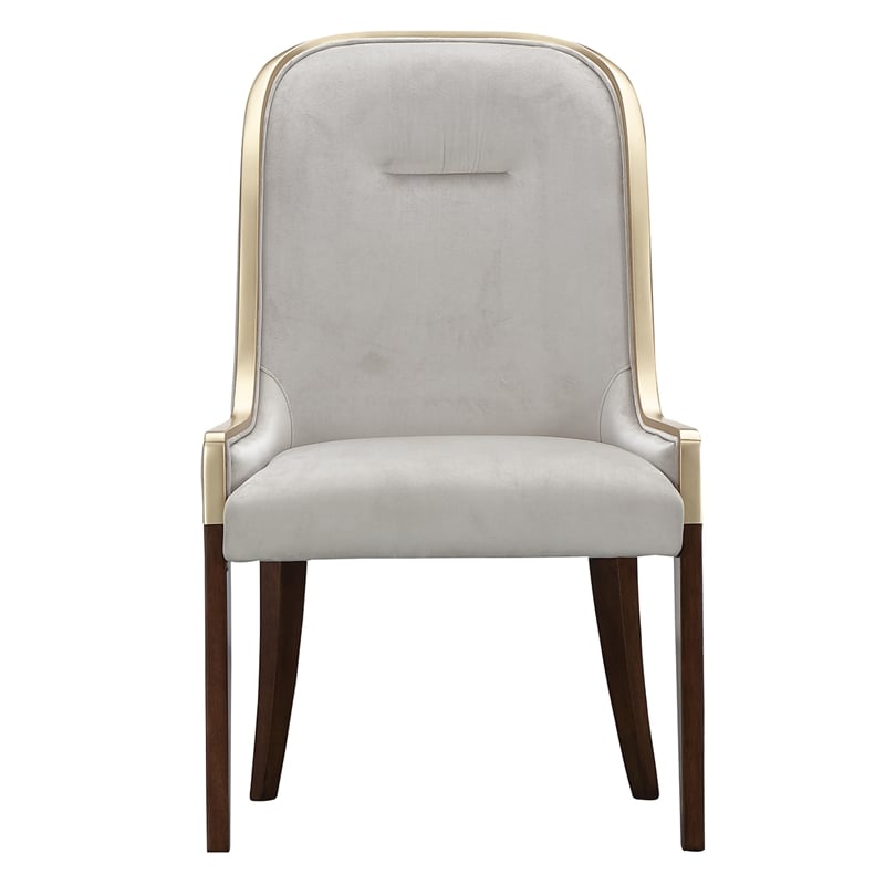 Houston Dining Side Chair - Set of 2 - Porcini/Walnut