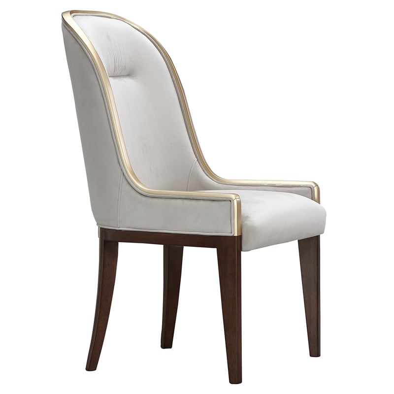 Houston Dining Side Chair - Set of 2 - Porcini/Walnut