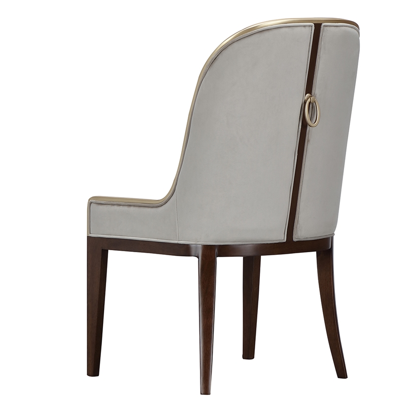 Houston Dining Side Chair - Set of 2 - Porcini/Walnut