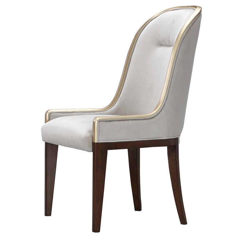 Houston Dining Side Chair - Set of 2 - Porcini/Walnut