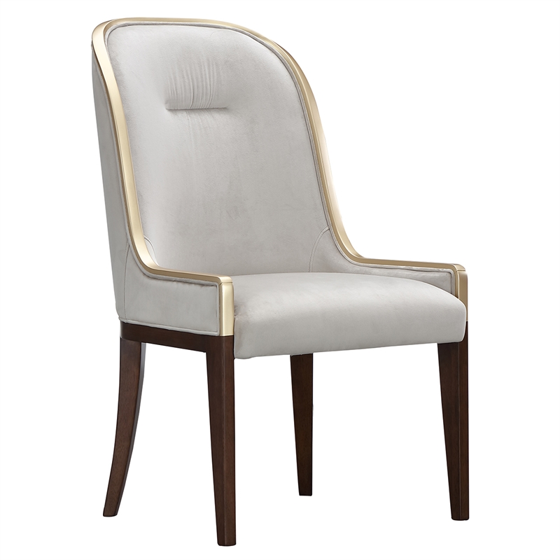 Houston Dining Side Chair - Set of 2 - Porcini/Walnut