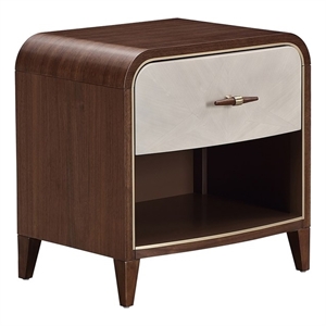 Houston 1-Drawer Nightstand - Walnut