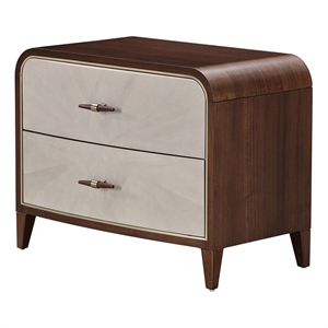 Houston 2-Drawer Nightstand - Walnut