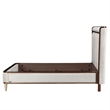 Houston Eastern King Channel Tufted Panel Bed - Porcini/Walnut