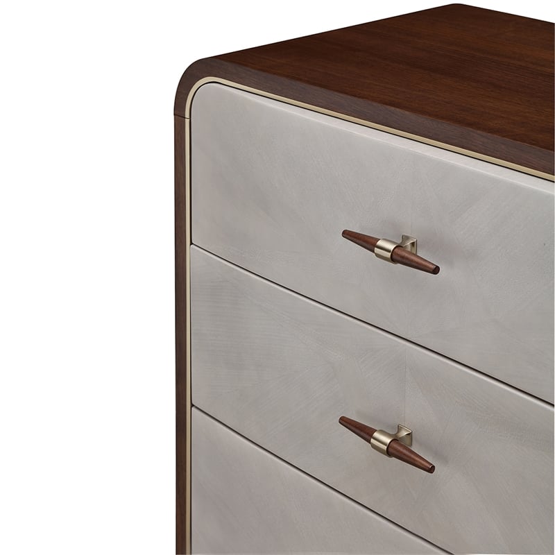 Houston Dresser with Mirror - Walnut