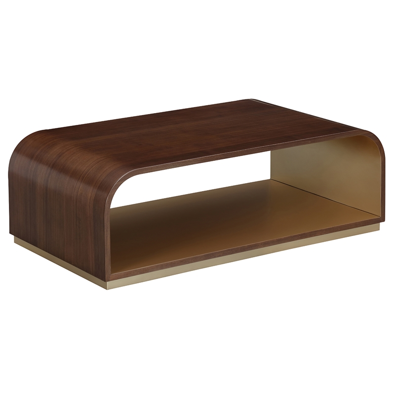 Houston Modern Wood Cocktail Table - Walnut
