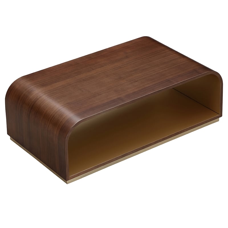 Houston Modern Wood Cocktail Table - Walnut