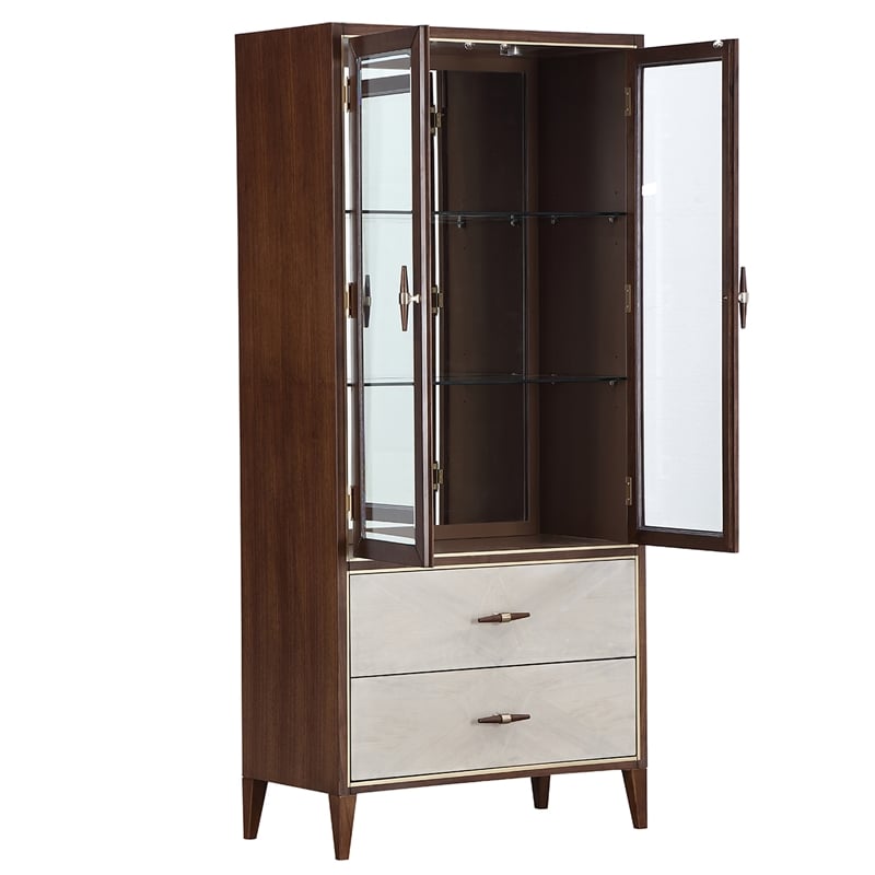 Houston Display Cabinet - Walnut