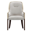 Houston Dining Arm Chair - Porcini/Walnut