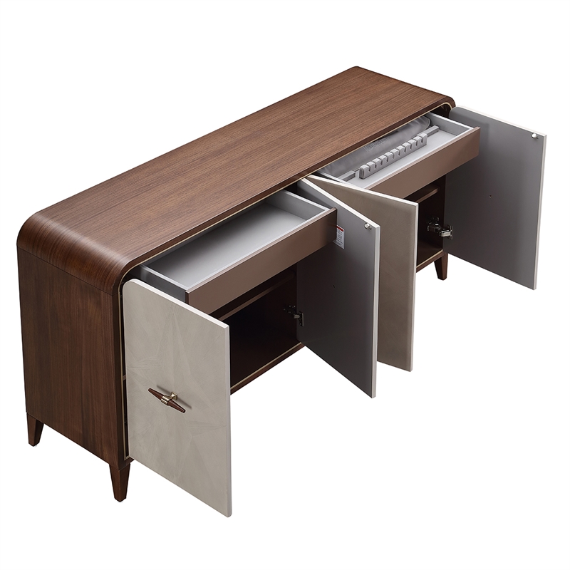 Houston Sideboard with Drawers - Walnut
