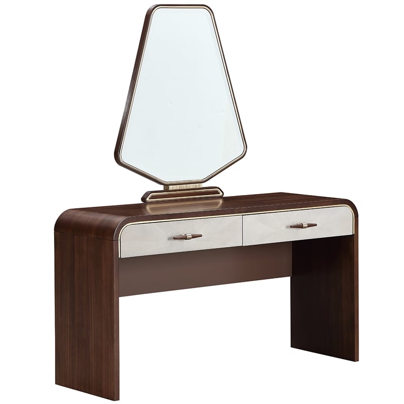 Houston Vanity with Mirror - Walnut