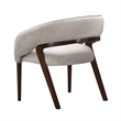 Houston Velvet Vanity Chair - Porcini/Walnut