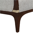 Houston Boucle Loveseat - Pebble/Walnut
