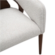 Houston Boucle Accent Chair - Pebble/Walnut