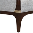 Houston Boucle Matching Accent Chair - Pebble/Walnut