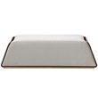 Houston Velvet Accent Bench - Porcini/Walnut