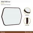 Houston Wall Mirror - Walnut