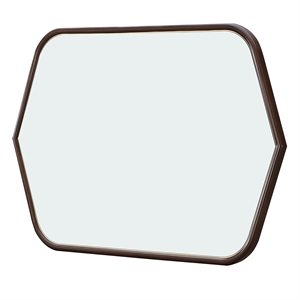 Houston Wall Mirror - Walnut