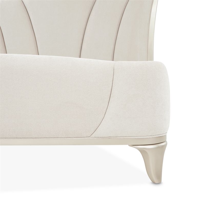 La Marisia King Chenille Bed - Tranquil/Champagne Gold